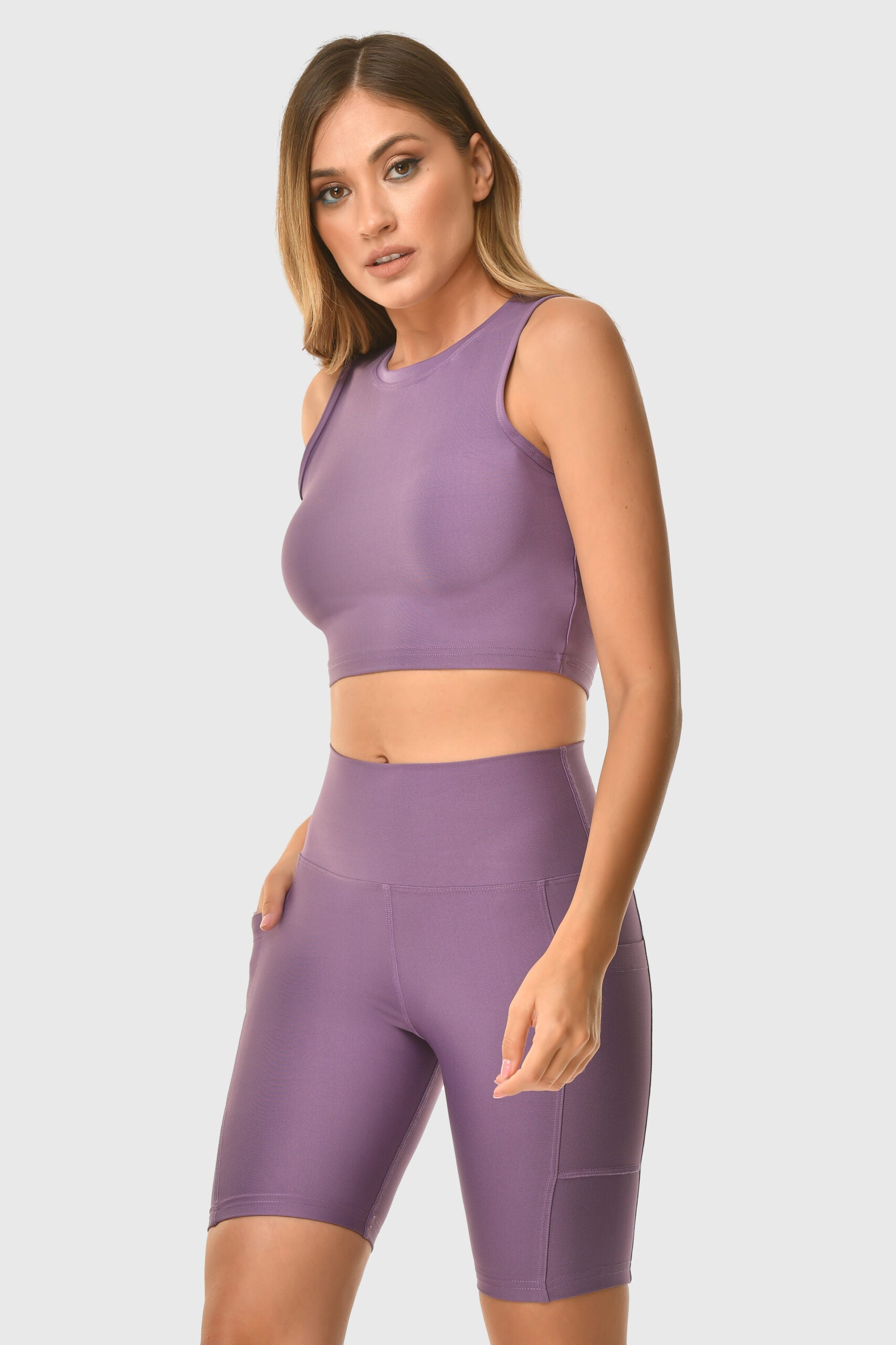 Дамско спортно бюстие CARLA LILAC