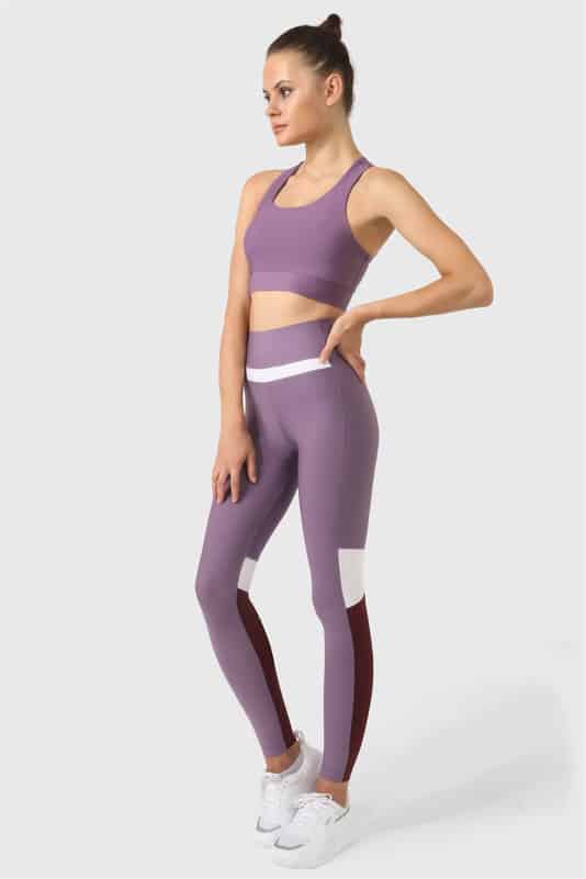 Дамско Спортно Бюстие с кръстосан гръб Cross Lilac