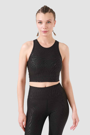 Дамско спортно бюстие Tiger Black SS3737-06
