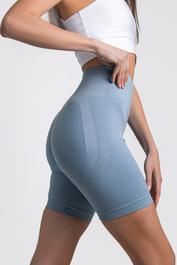 Къс безшевен спортен Scrunch Bum клин с повдигащ и оформящ ефект ELISA L. BLUE
