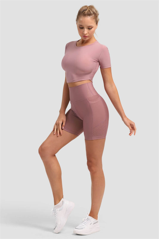 Къс лазерно изрязан спортен клин Mira Light Rose