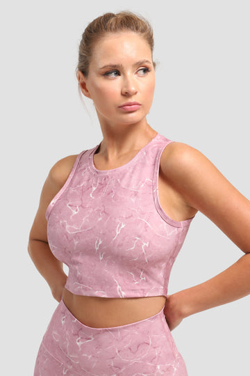 Спортно бюстие MARBLE PINK