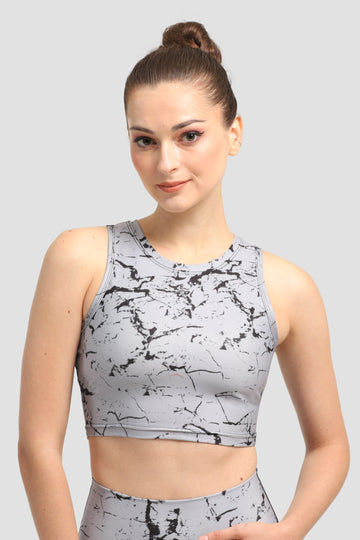 Спортно бюстие MARBLE GREY