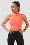 Спортно бюстие High neck Neon pink