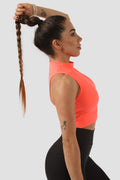 Спортно бюстие High neck Neon pink