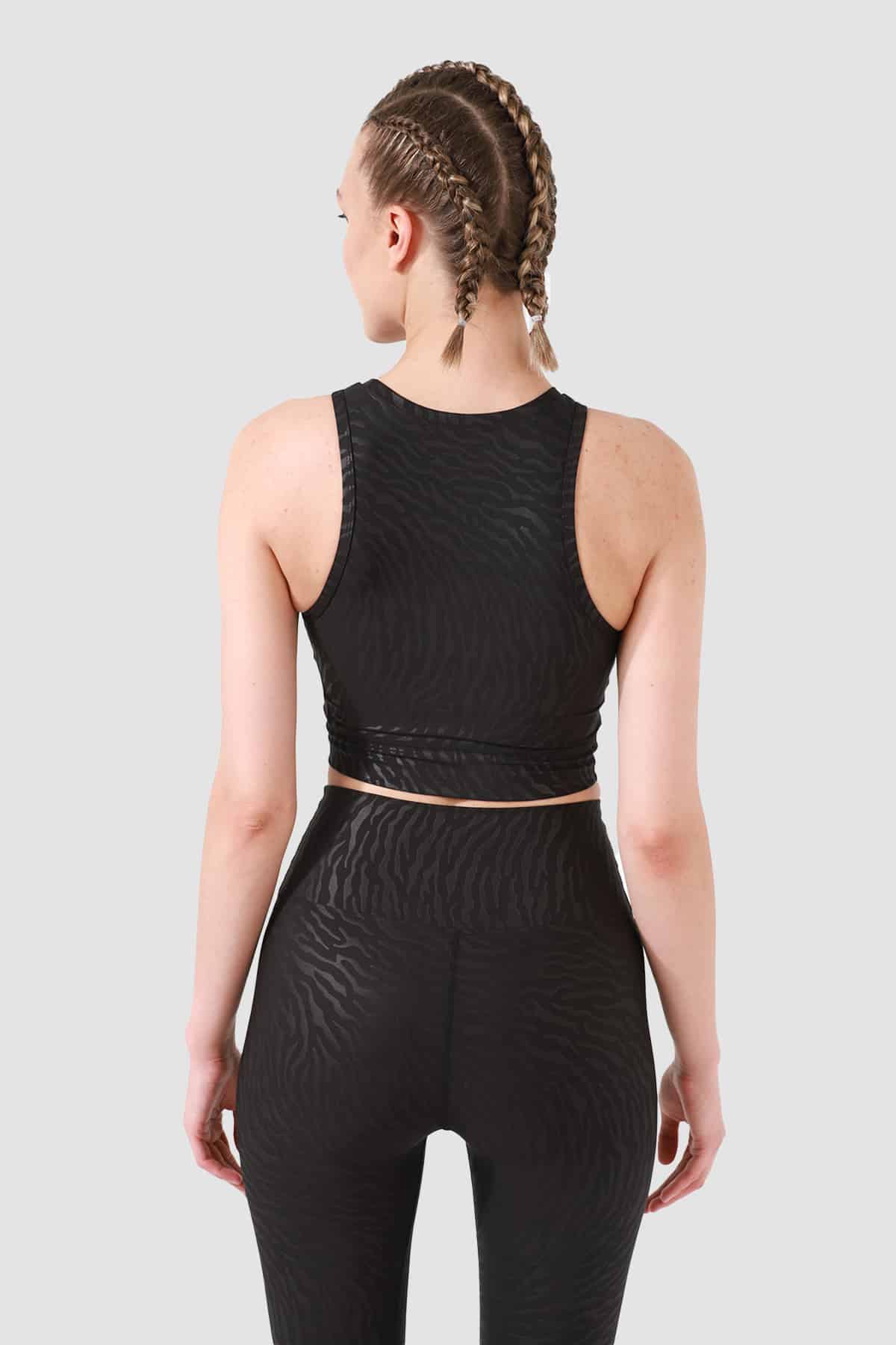 Дамско спортно бюстие Tiger Black SS3737-06