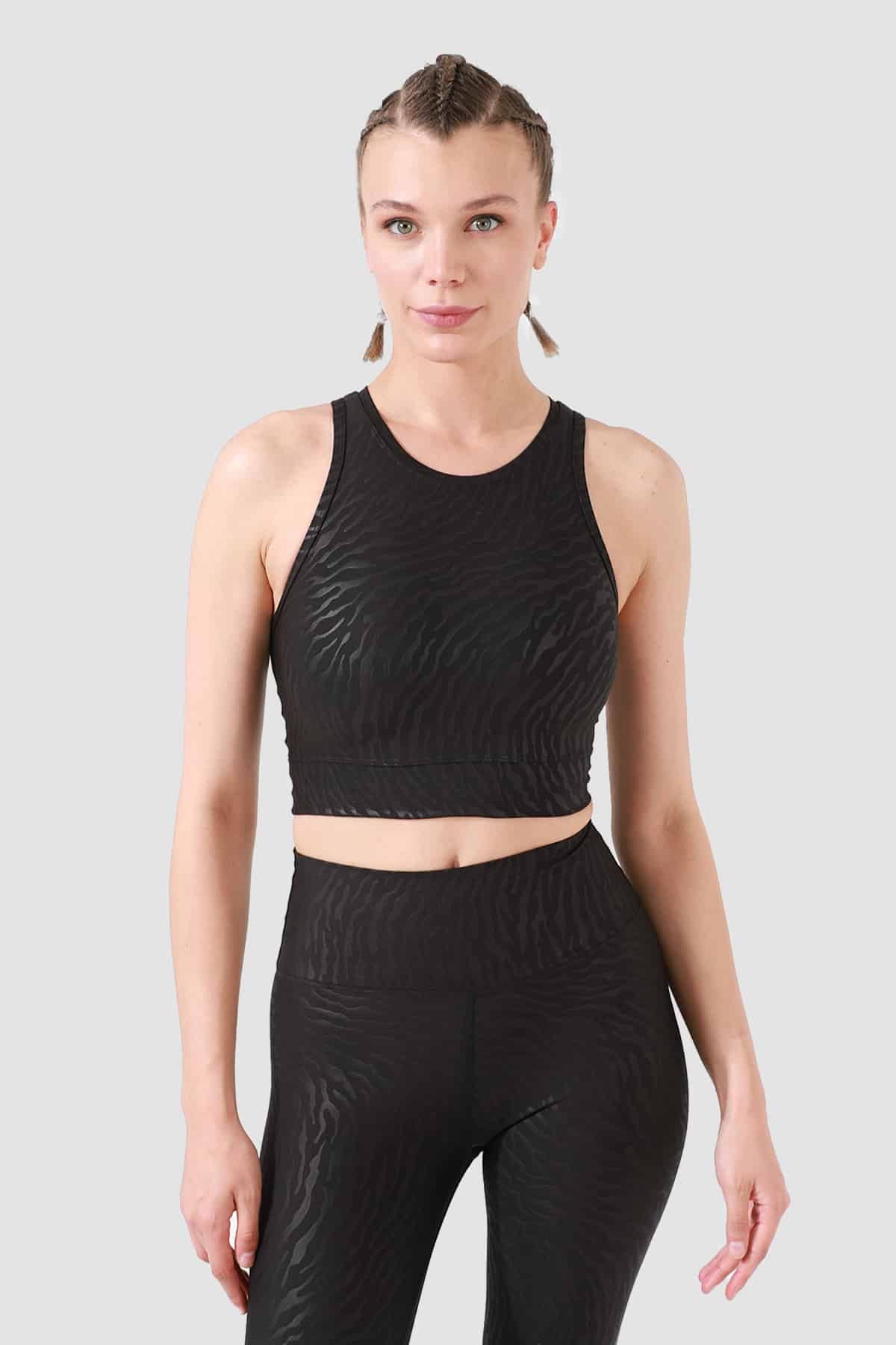 Дамско спортно бюстие Tiger Black SS3737-06