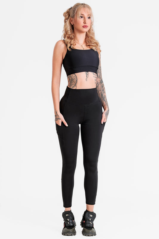 Клин с висока талия и повдигащ ефект и джобове VILI