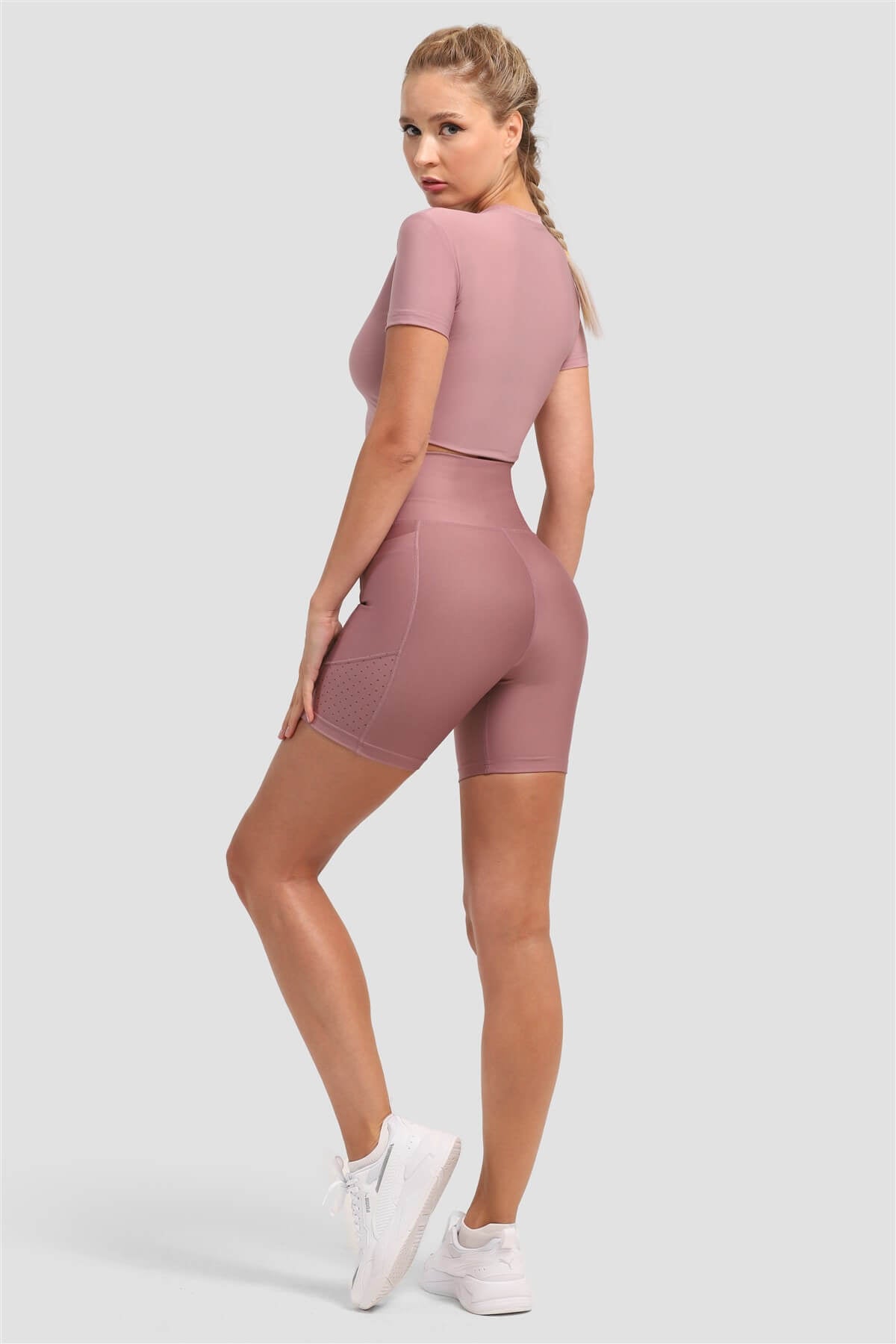 Къс лазерно изрязан спортен клин Mira Light Rose