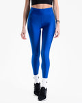 Син лъскав клин с висока талия KATRIN ROYAL BLUE