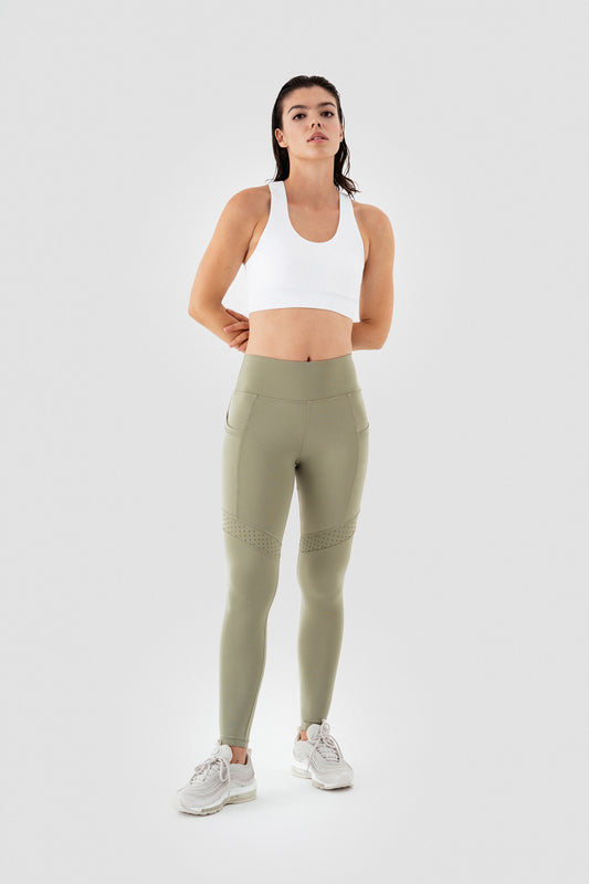 Спортен клин с джобове и висока талия AYA L. GREEN
