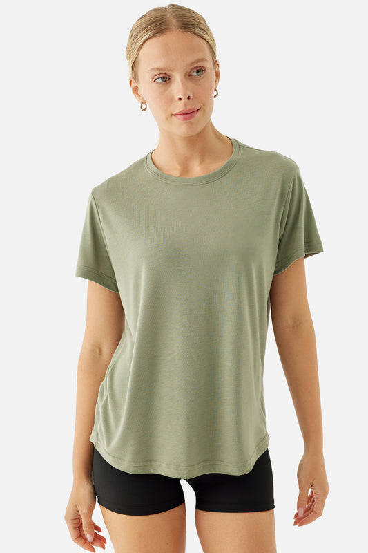 Спортна премиум тениска SOPHIA KHAKI