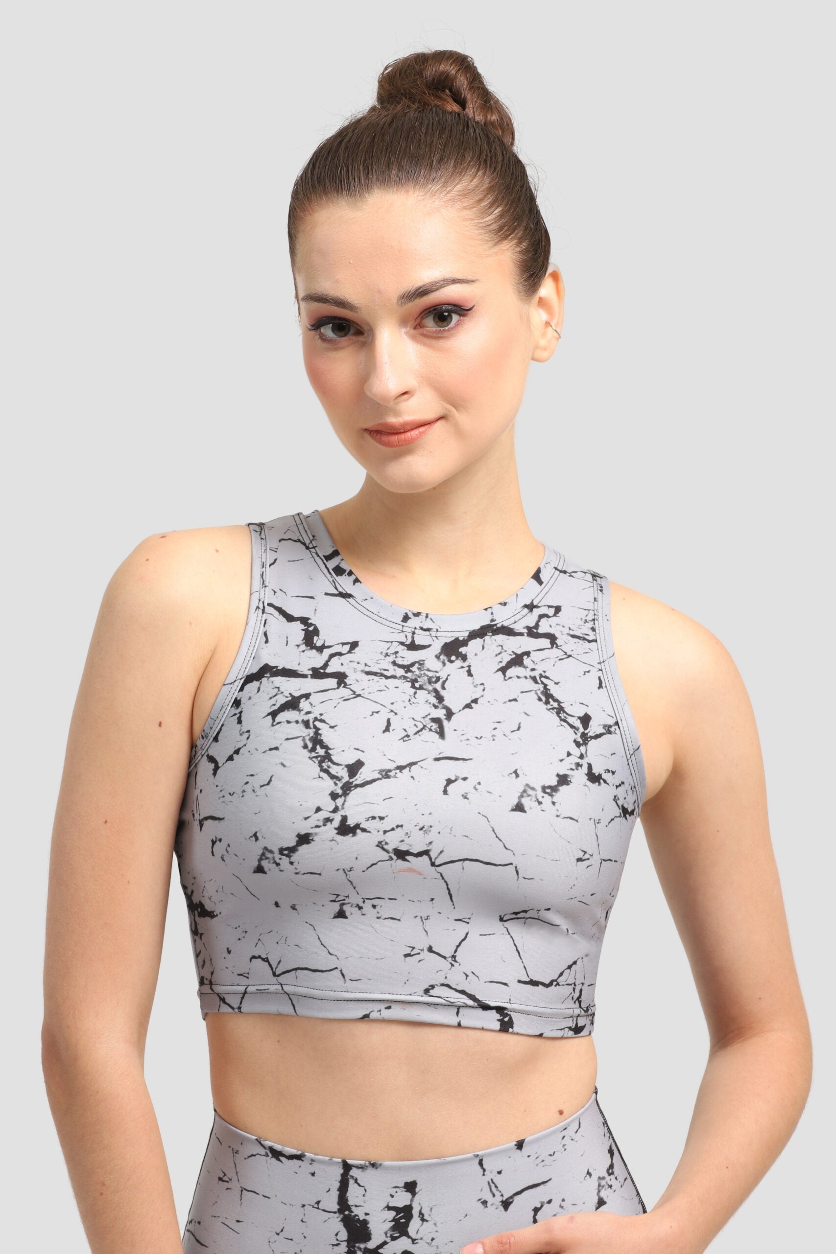 Спортно бюстие MARBLE GREY