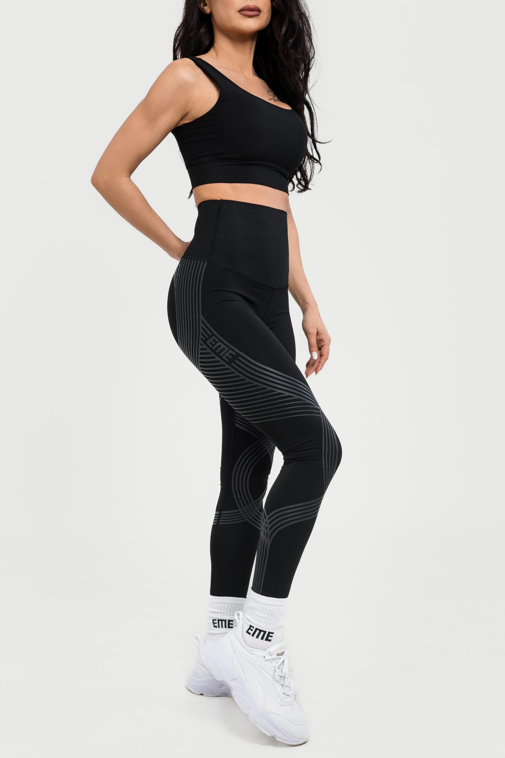 Супер-стягащ двулицев антицелулитен клин с висока талия ELENA BLACK