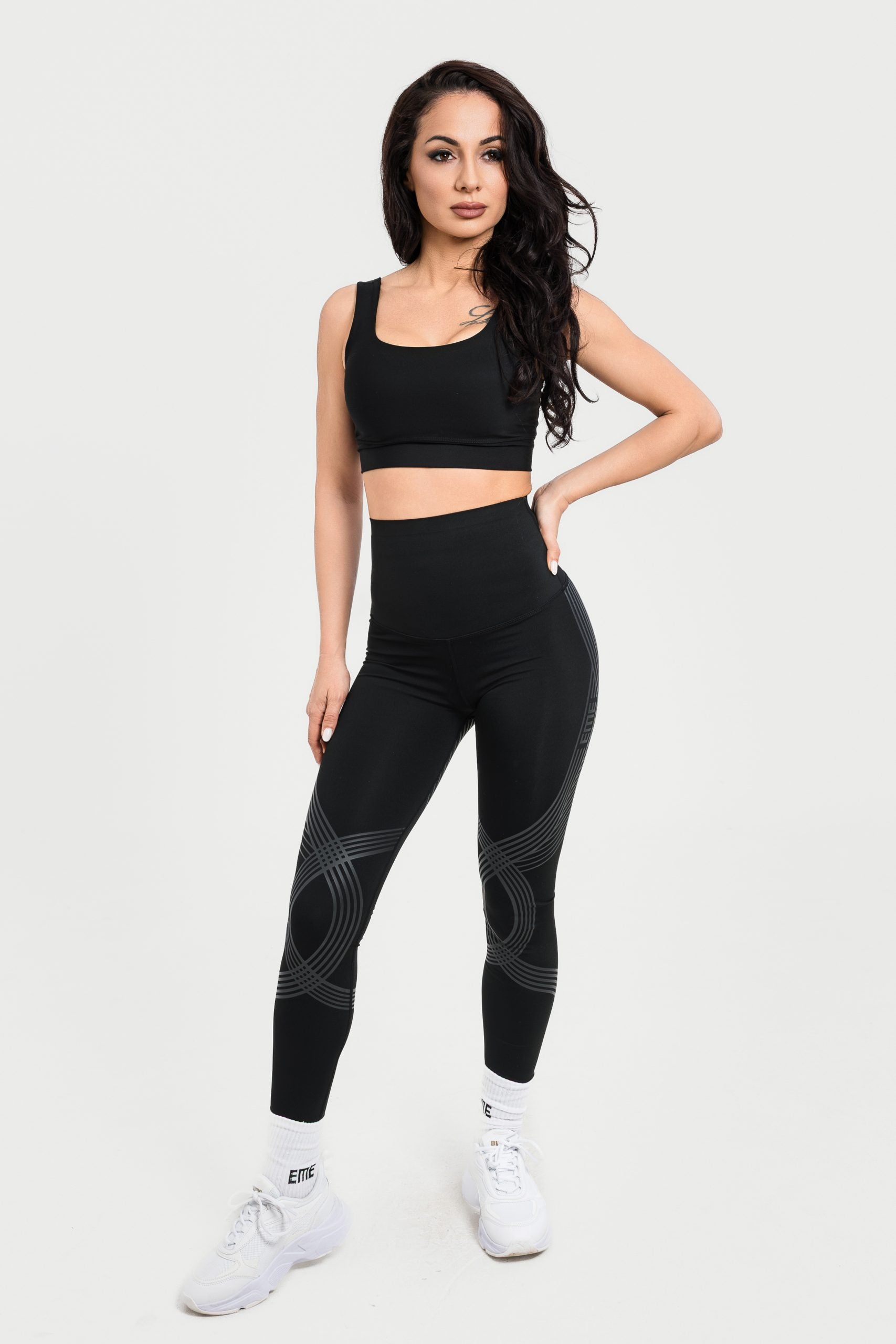 Супер-стягащ двулицев антицелулитен клин с висока талия ELENA BLACK