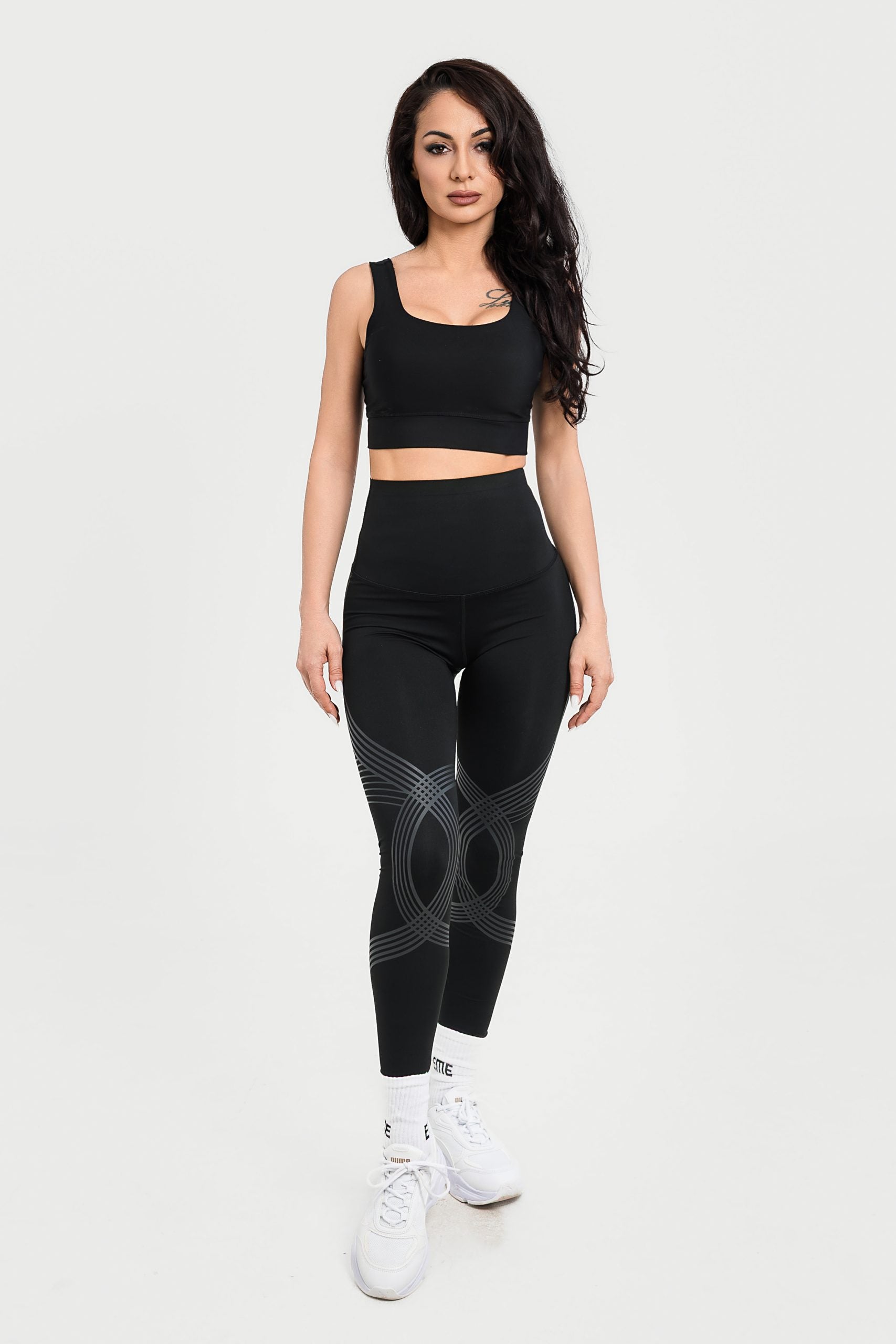 Супер-стягащ двулицев антицелулитен клин с висока талия ELENA BLACK