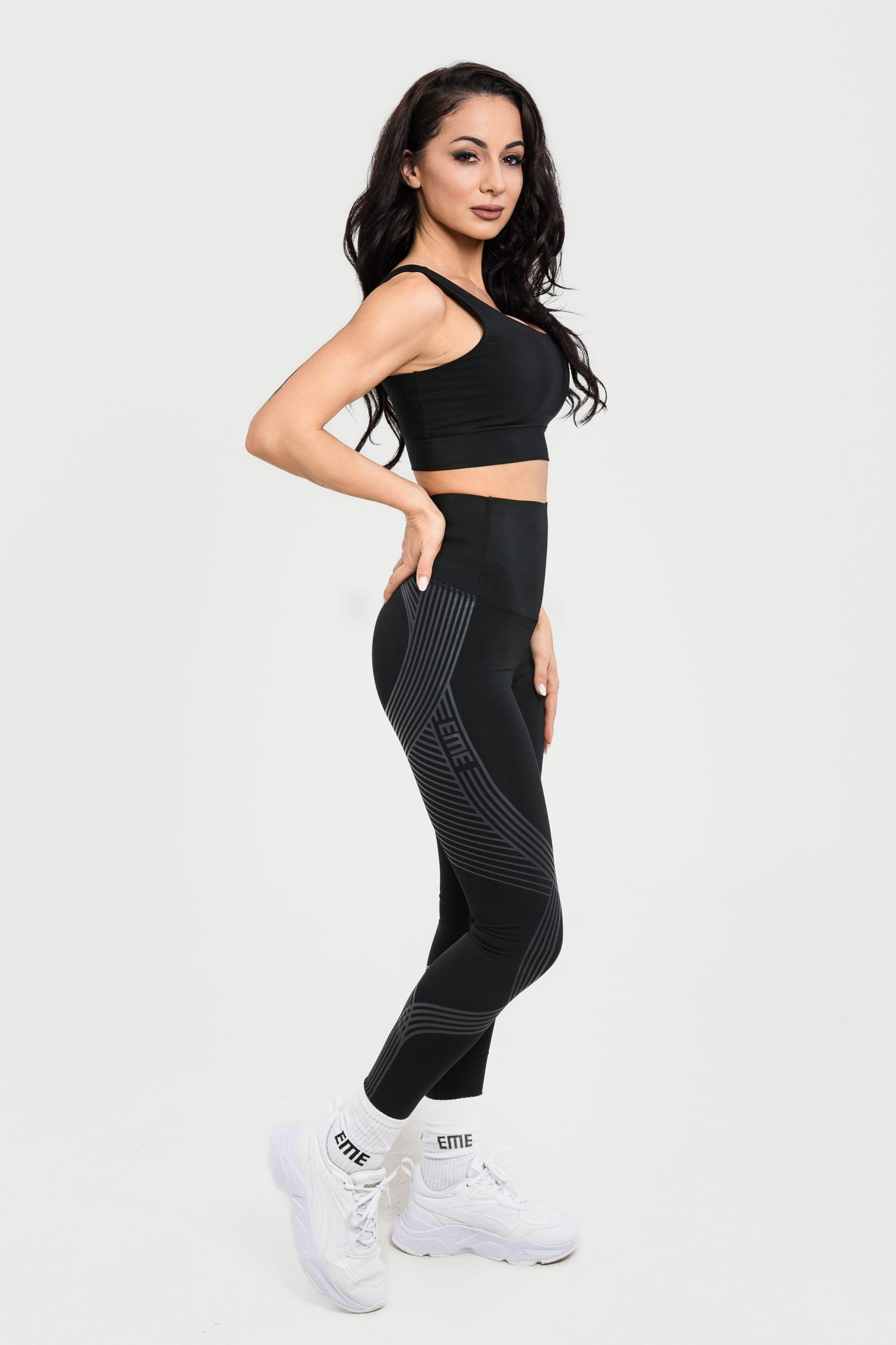 Супер-стягащ двулицев антицелулитен клин с висока талия ELENA BLACK