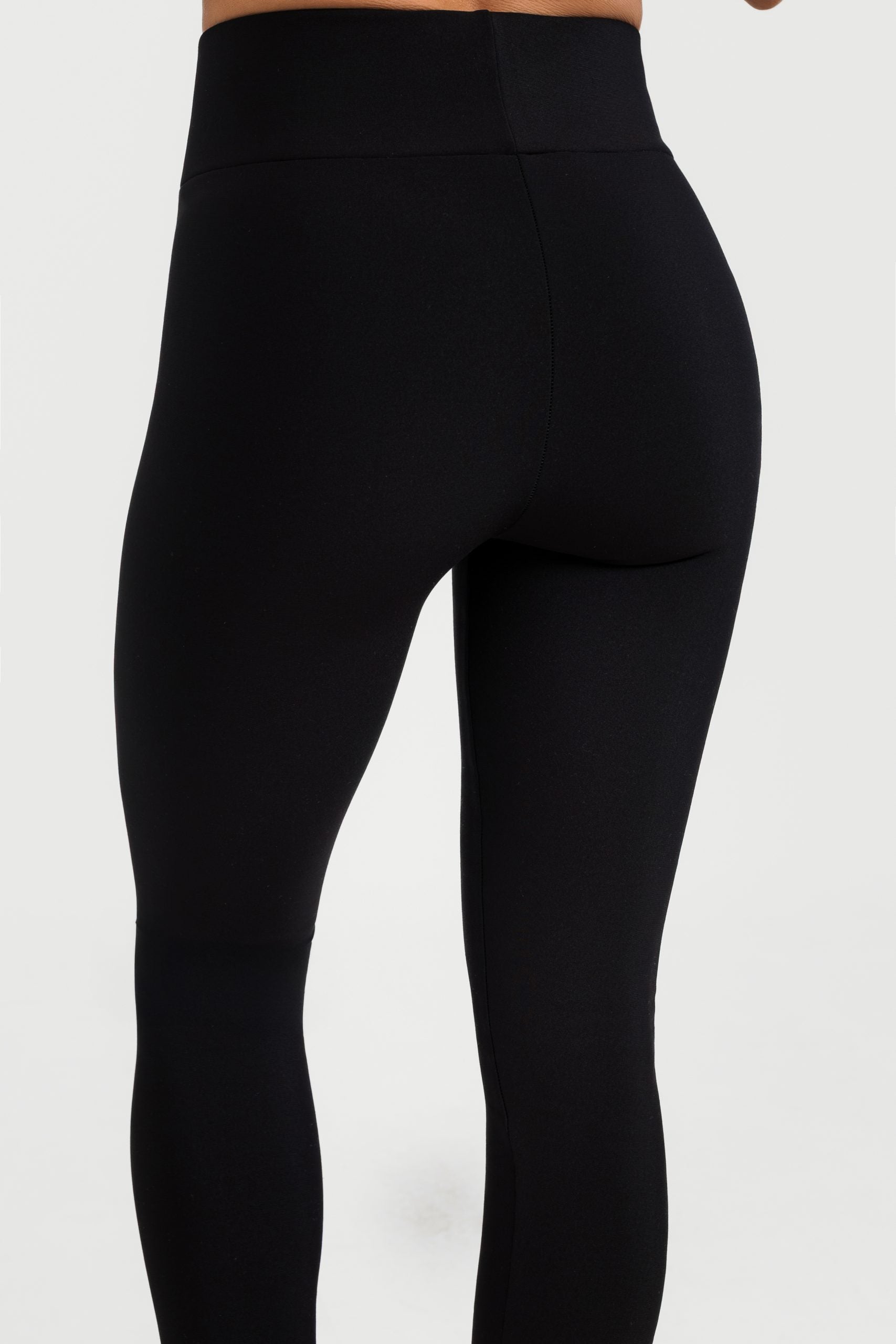 Ватиран елегантен клин с висока талия Bella Black